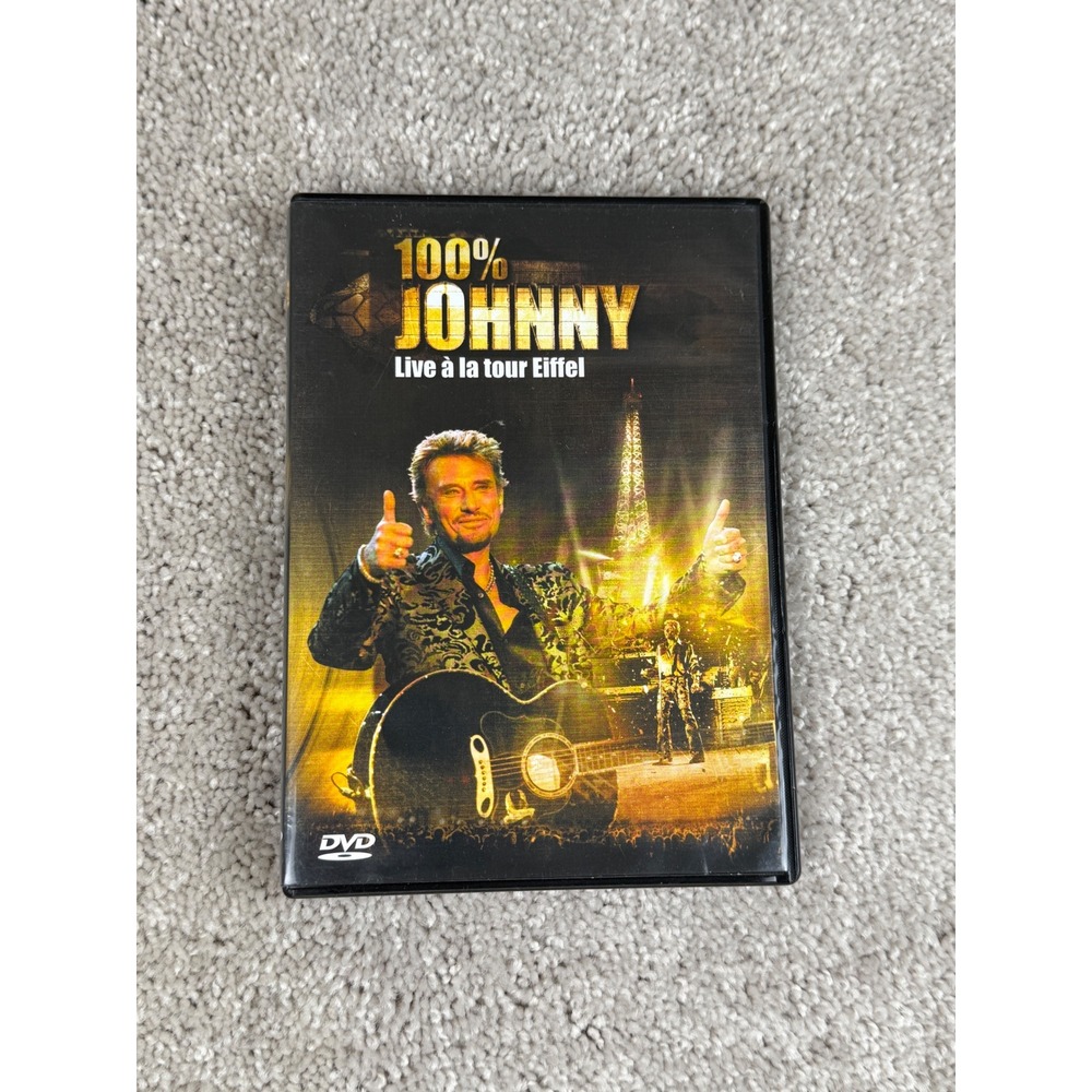 100% Johnny Hallyday Live à la tour Eiffel Region 2DVD (not tested)